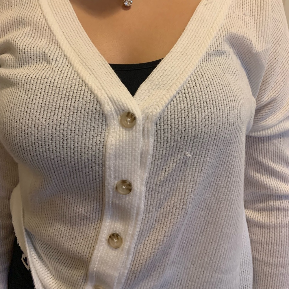 Long sleeves sweater crop top